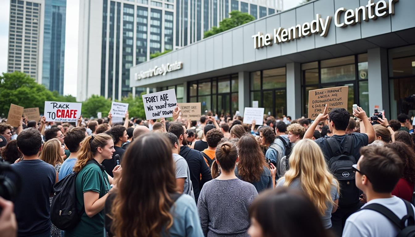 artistas cancelan sus presentaciones en el kennedy center debido a la controversia generada por el cambio de nombre del centro cultural.
