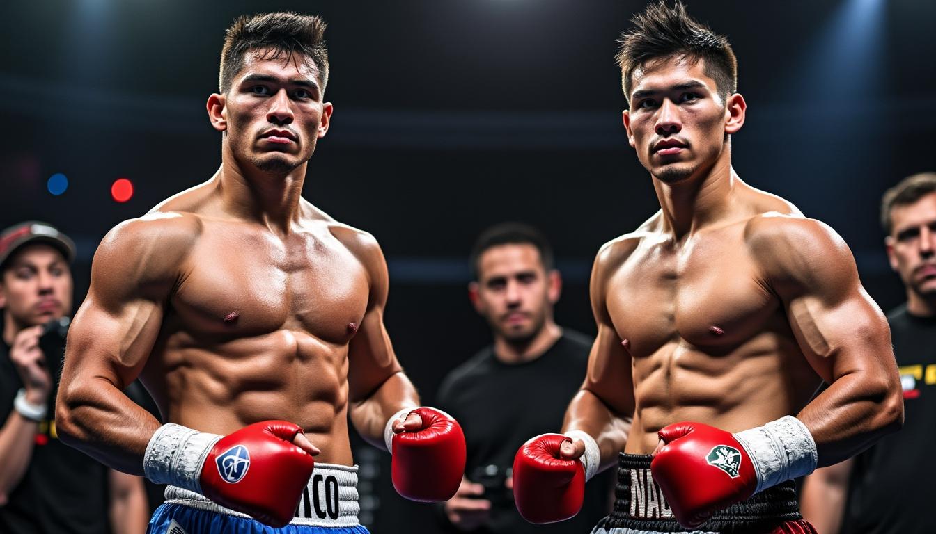 david picasso y naoya inoue listos tras el pesaje oficial para la esperada batalla de este sábado, prometiendo una pelea emocionante e intensa.