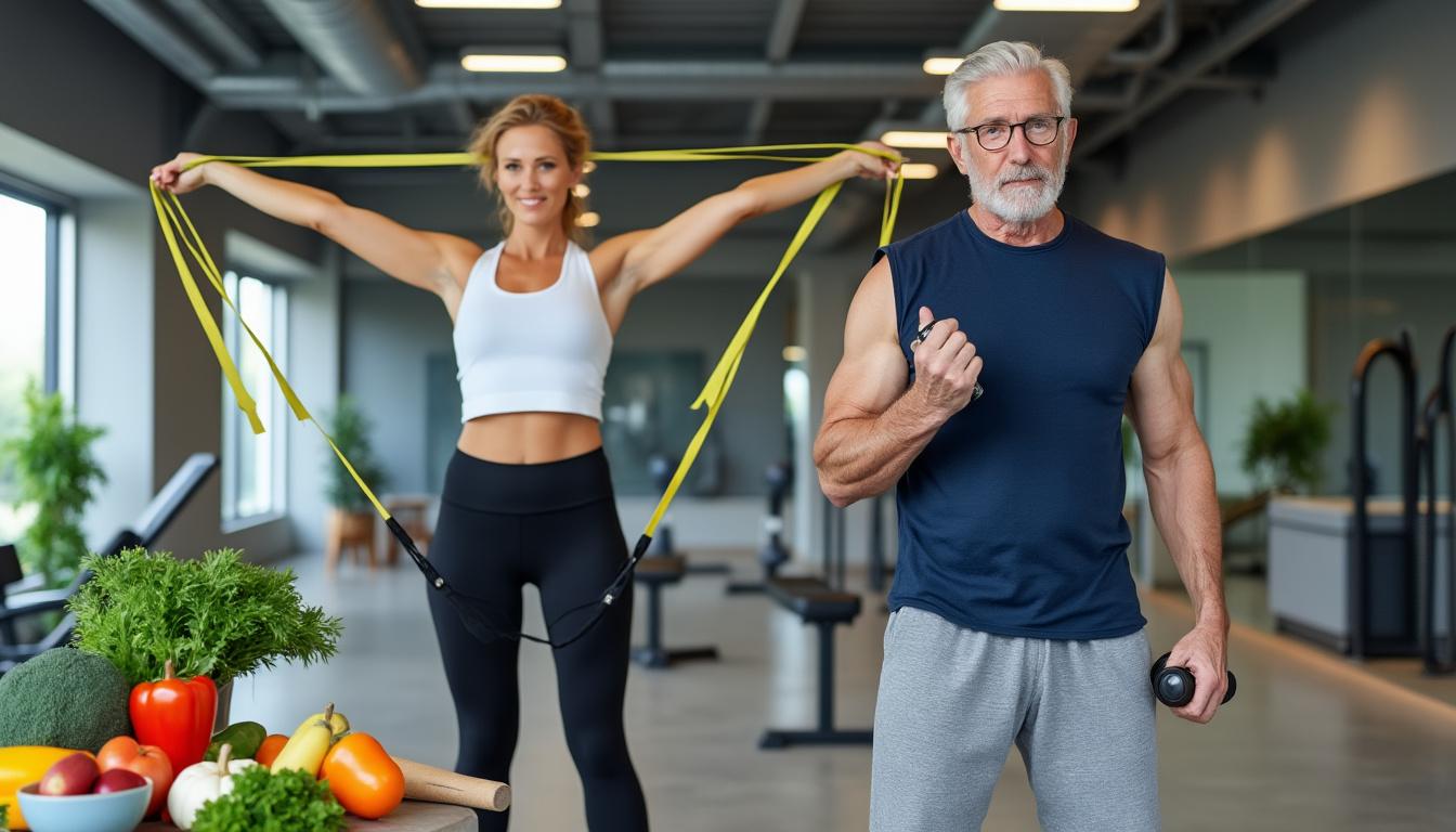 descubre cómo la dieta vegana y el ejercicio de resistencia influyen en el volumen muscular de los adultos mayores para mantener una vida saludable y activa.