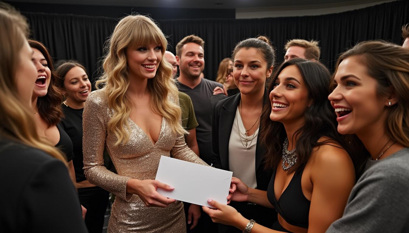 descubre el emotivo momento en que taylor swift sorprendió a su equipo de 'the eras tour' con un bono de 197 millones de dólares, demostrando su agradecimiento y generosidad.
