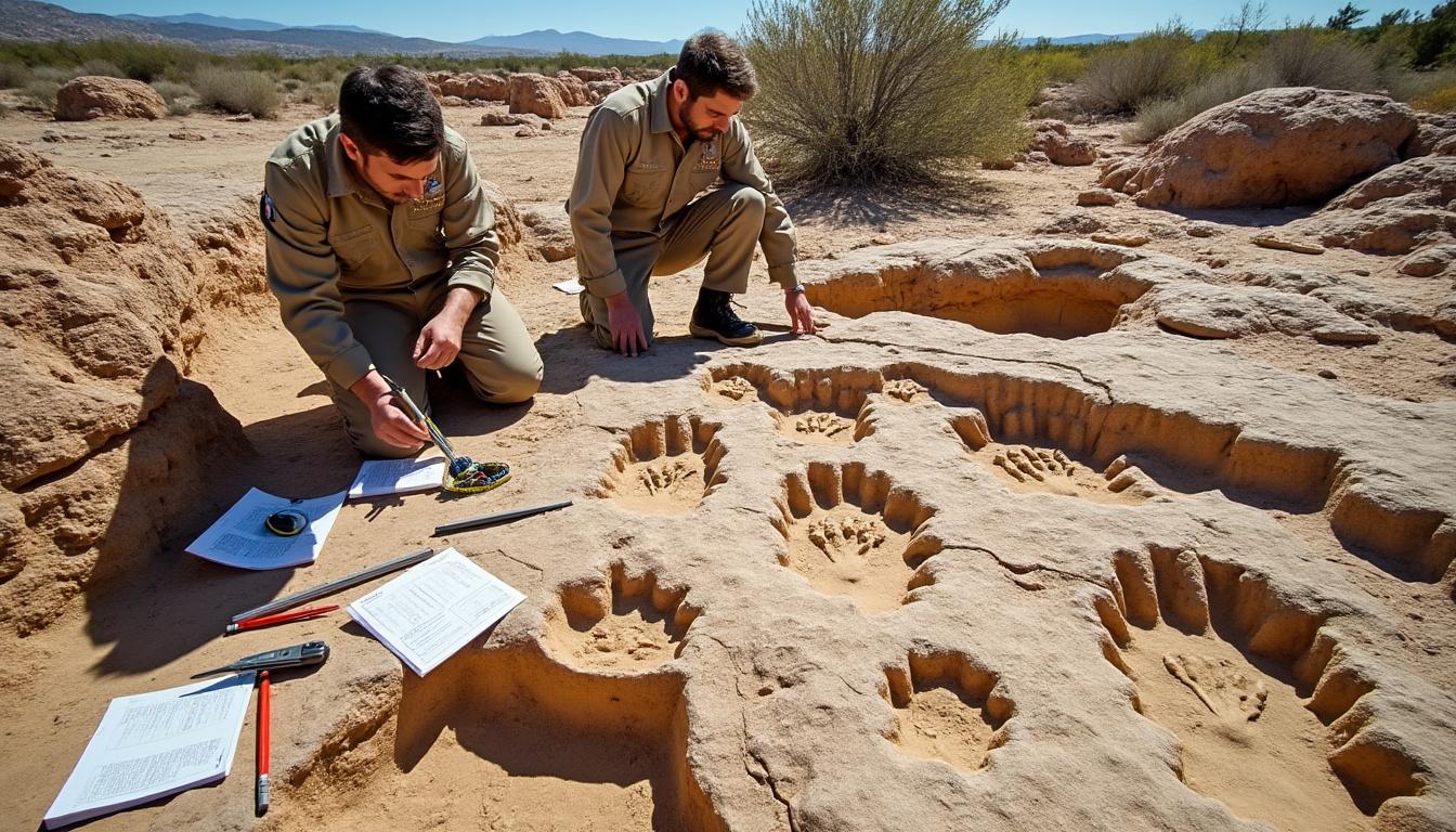 el inah confirma el hallazgo de huellas fósiles de dinosaurios en puebla, revelando importantes vestigios prehistóricos que ofrecen nuevas perspectivas sobre la vida en esa región.