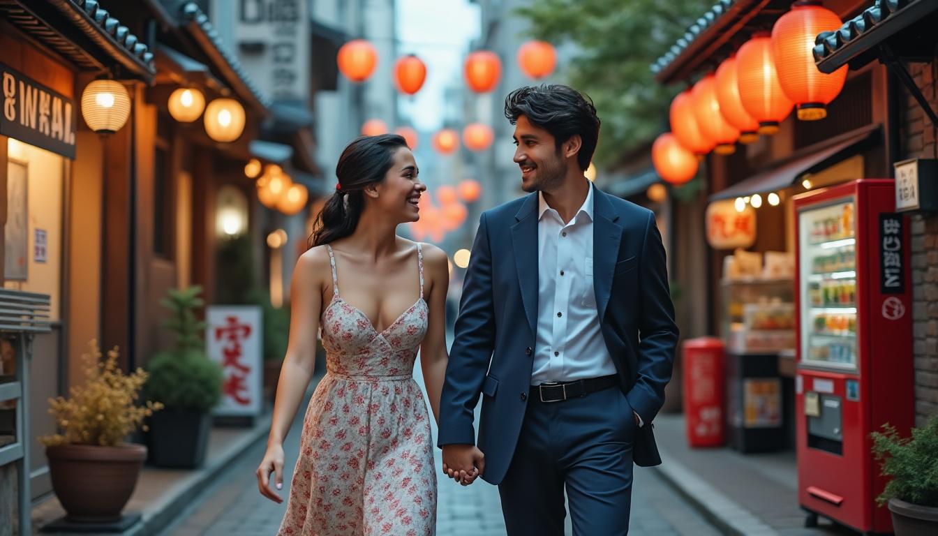 descubre el romántico paseo de katy perry y justin trudeau por las encantadoras calles de tokio, una historia de amor y aventura en la vibrante capital japonesa.