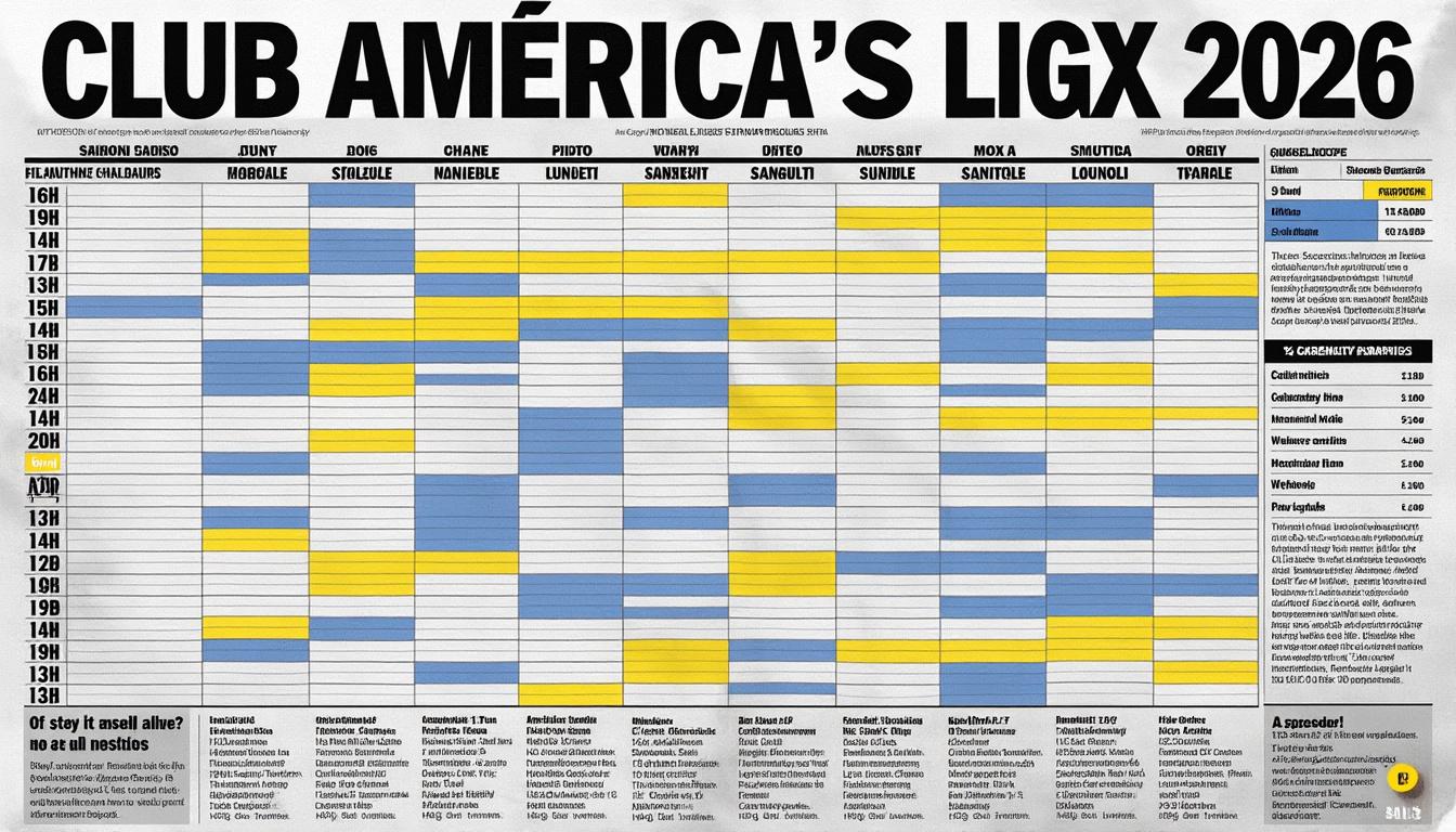 descubre el calendario completo del club américa para el torneo clausura 2026 de la liga mx. consulta fechas, horarios y rivales para no perderte ningún partido.