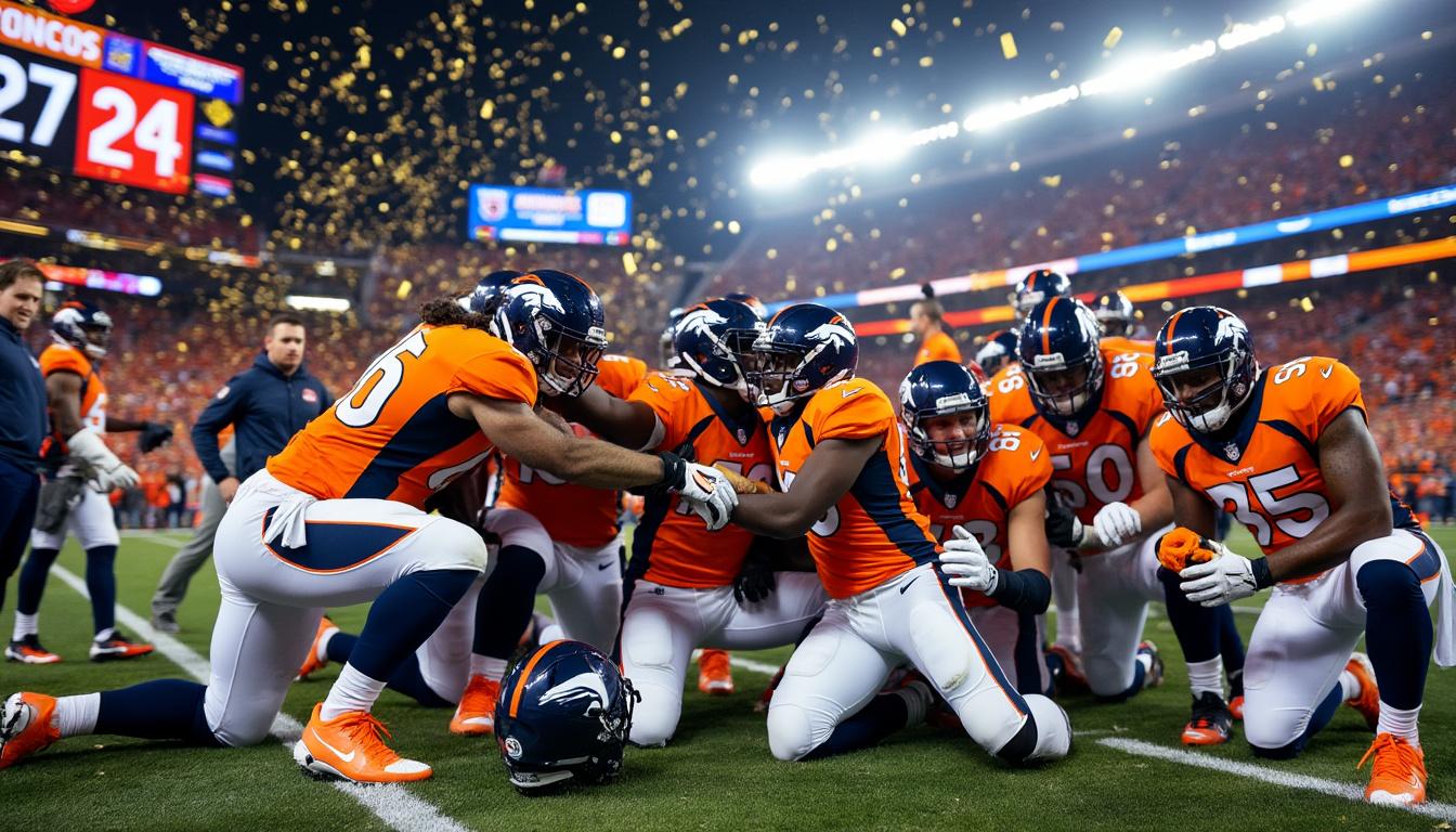 los broncos se coronan campeones del título de la afc oeste después de una espera de diez años, marcando un hito histórico para el equipo y sus aficionados.