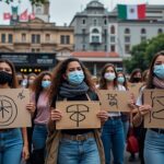 manifestantes en méxico advierten sobre desalojos exprés relacionados con la organización del mundial, destacando preocupaciones sociales y derechos de vivienda.