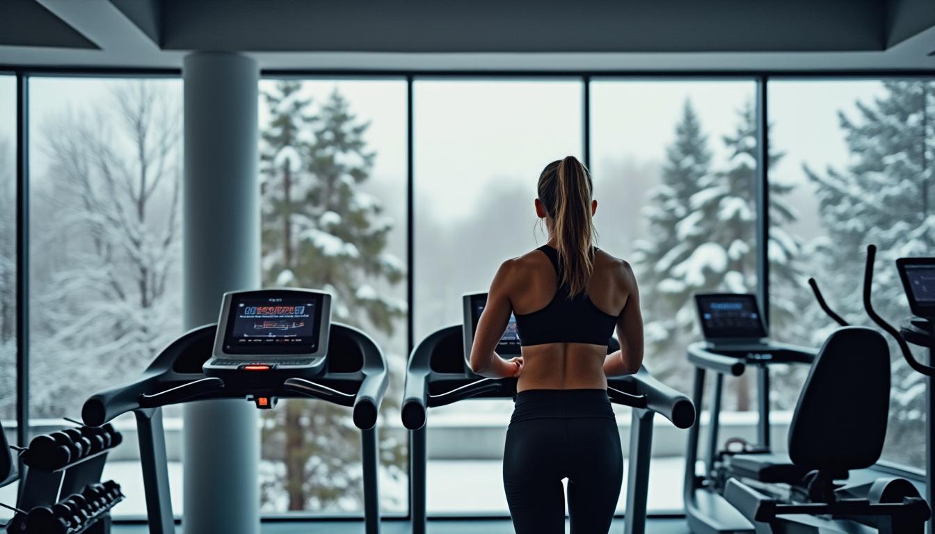 descubre la rutina de caminata en cinta de 30 minutos recomendada por un entrenador para mantenerte activo y en forma durante el invierno.