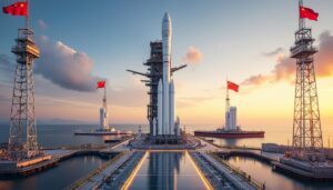 china inaugura su primera base marítima para recuperación de cohetes, desafiando a elon musk con un 'golpe maestro' en la carrera espacial.