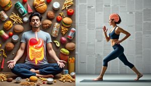 descubre cómo el ejercicio puede revitalizar tu intestino y mente después de consumir comida chatarra, mejorando tu salud digestiva y bienestar mental.