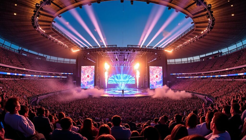 descubre el espectacular concierto de bts en corea del sur con un escenario 360° y boletos vip desde 3,000 pesos. vive una experiencia única e inolvidable.