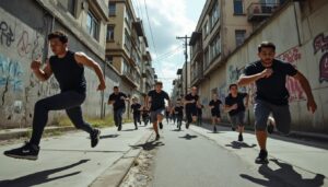 descubre cómo el ejercicio de masa madre fortalece la preparación a través de un entrenamiento conjunto de evasión urbana, mejorando habilidades y resistencia en entornos urbanos.
