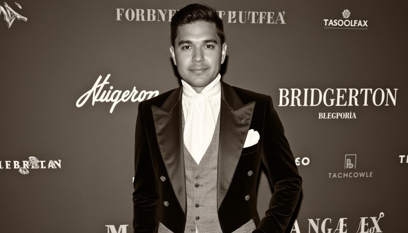 descubre cómo guillermo herrera, originario de san luis potosí, participa en la promoción de bridgerton, al igual que la icónica imagen de netflix.