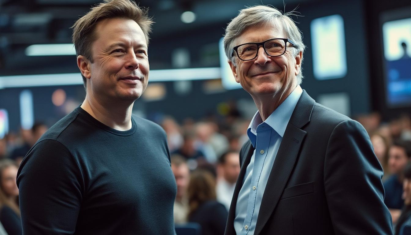 descubre la polémica entre elon musk y bill gates, donde musk critica el conocimiento científico de gates en un intercambio impactante.