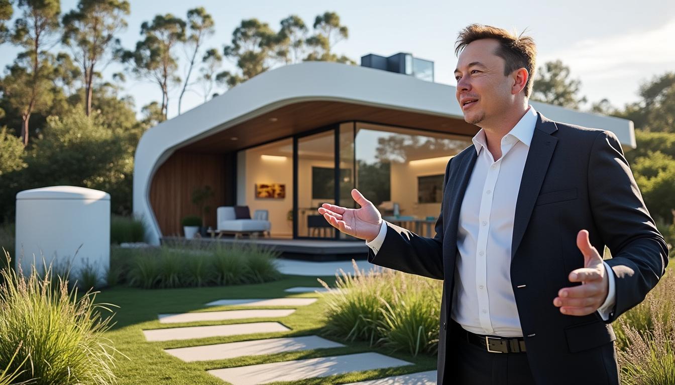 descubre la casa del futuro de elon musk por 10.000 euros, con energía solar, autogeneración y reutilización del agua al 98,5%, diseñada para un estilo de vida sostenible y eficiente.