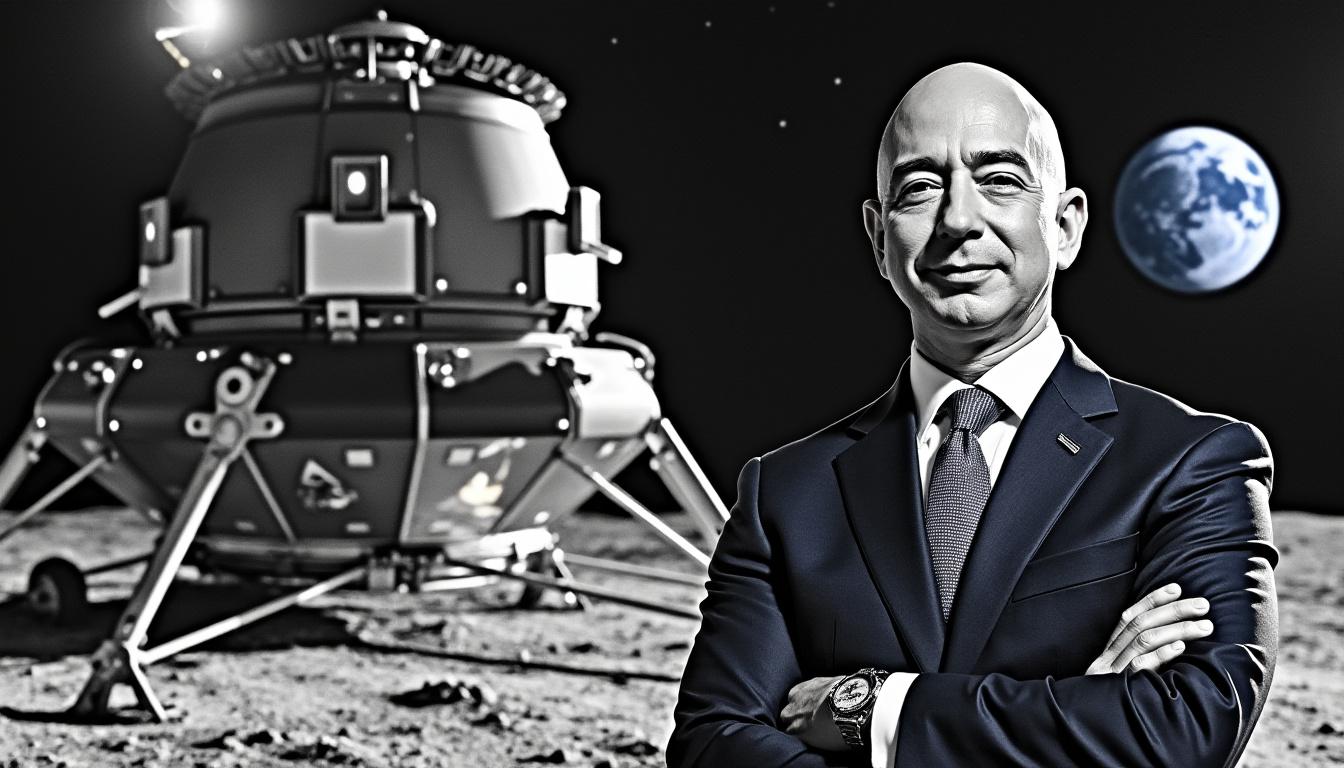 jeff bezos renuncia a los vuelos turísticos espaciales para centrarse en llevar personas a la luna, revolucionando el turismo espacial y la exploración lunar.