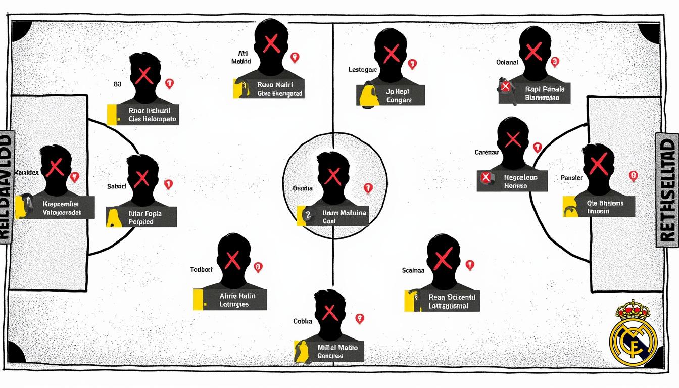 descubre los jugadores lesionados y sancionados del real madrid para el próximo duelo contra la real sociedad, y cómo estos pueden afectar el rendimiento del equipo en el partido decisivo.