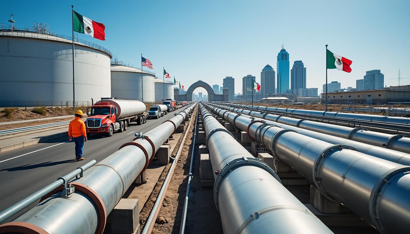 méxico ha duplicado sus importaciones de gas natural desde estados unidos en la última década, fortaleciendo su suministro energético y relaciones comerciales.