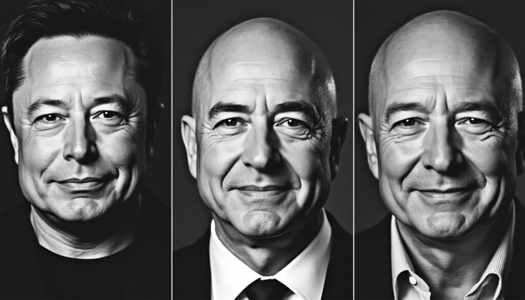 descubre el viral anuncio que imagina a elon musk, sam altman y jeff bezos en su vejez, mostrando una visión sorprendente y creativa del futuro de estos magnates tecnológicos.