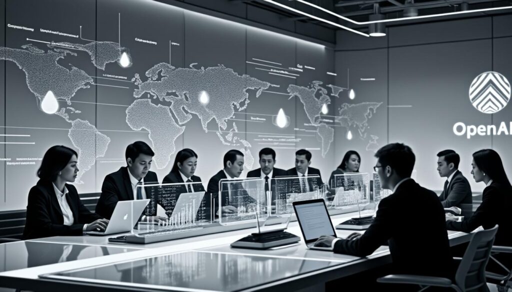 openai desarrolla una red financiera innovadora para superar a sus competidores en el campo de la inteligencia artificial, impulsando avances tecnológicos y liderazgo en el mercado.