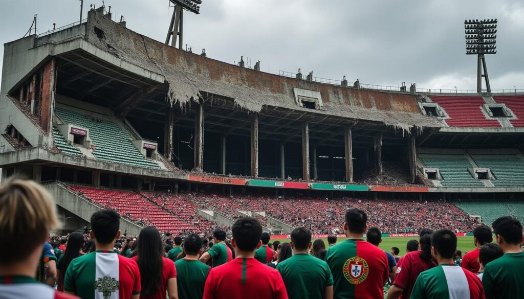 ¿se suspende el méxico vs portugal? descubre la preocupante crisis estructural del estadio azteca que alarma a portugal y pone en duda el partido.
