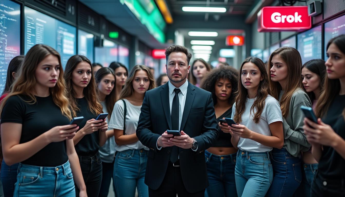 adolescentes presentan una demanda contra xai de musk por la aparición de imágenes sexuales de grok, generando controversia y debate sobre la responsabilidad de la inteligencia artificial.