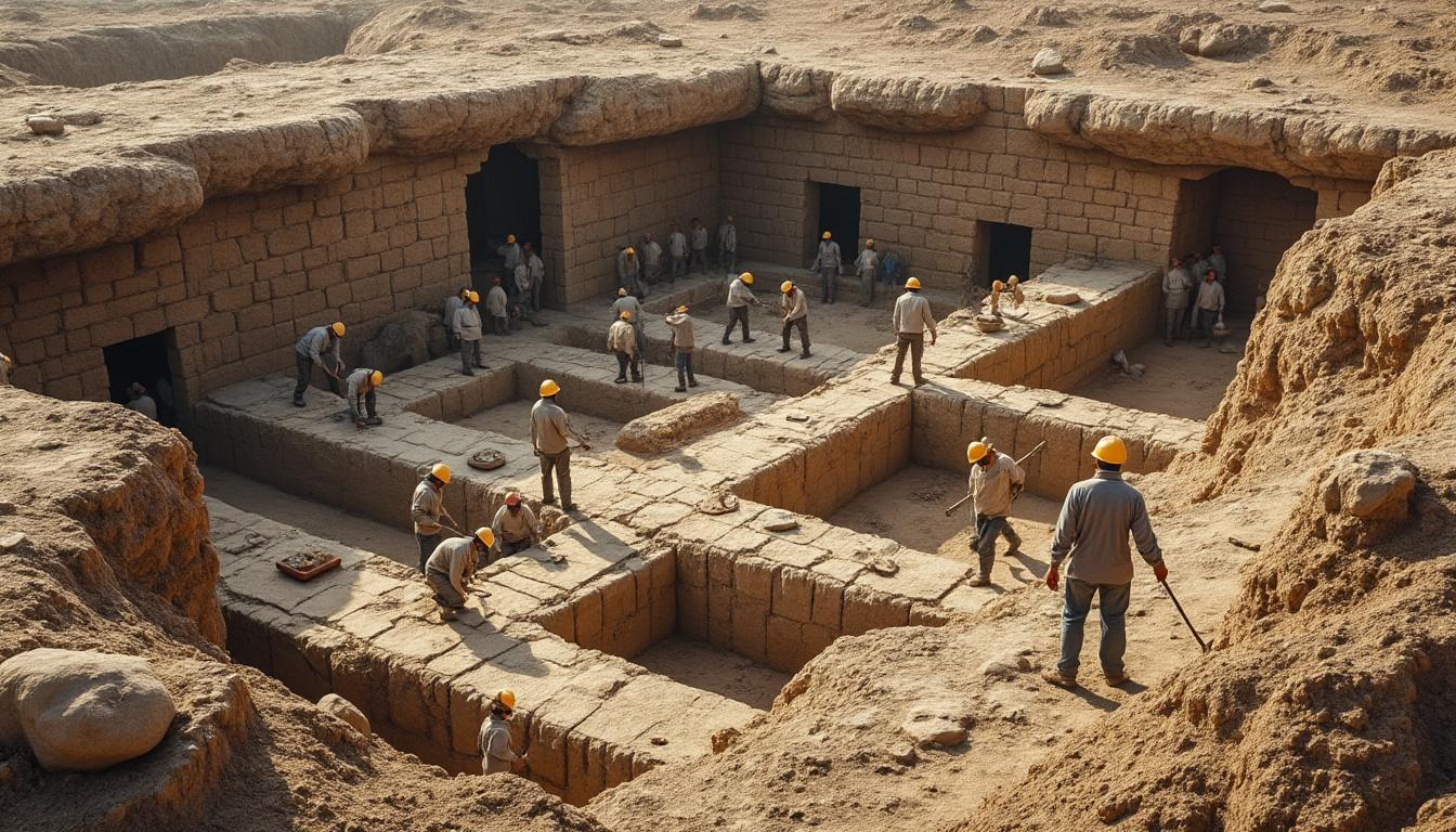 descubre la increíble ciudad subterránea revelada tras remover 40 toneladas de tierra, desvelando 50 metros cuadrados llenos de historia oculta y fascinante.