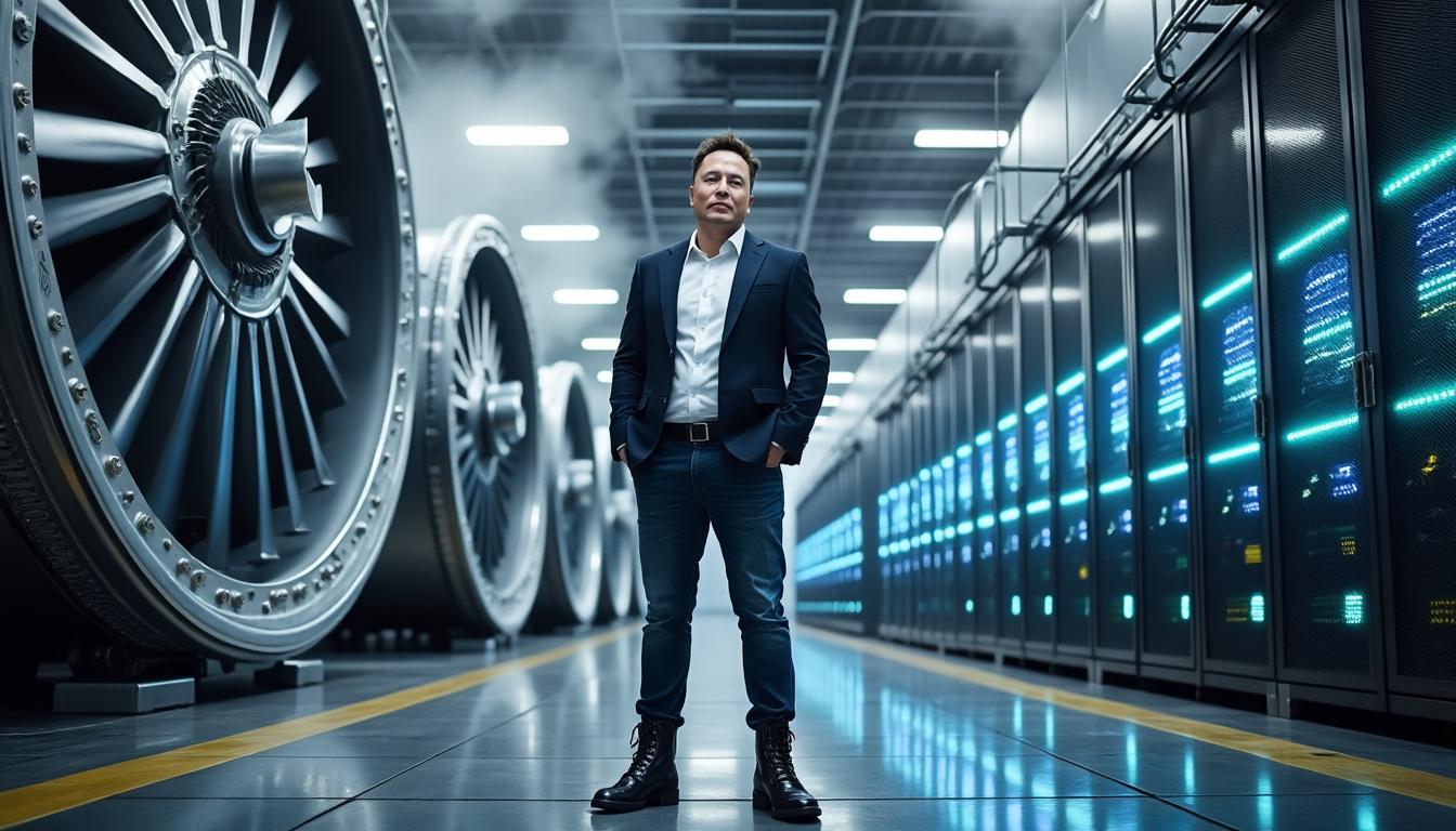 descubre cómo elon musk utiliza turbinas ruidosas para alimentar sus centros de datos y el impacto que esto tiene en la tecnología y el medio ambiente.