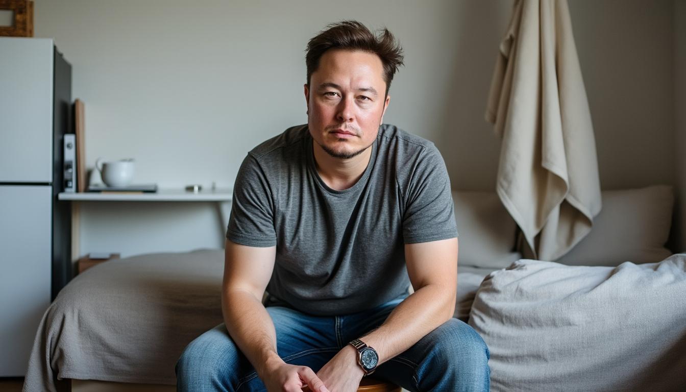 descubre cómo elon musk, el hombre más rico del mundo, lleva un estilo de vida minimalista viviendo con un refrigerador vacío y una sola toalla, desafiando las expectativas de riqueza y lujo.