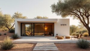 descubre esta casa pequeña y moderna que sirve como un refugio único en el desierto, situada en uno de los pueblos más encantadores de méxico. perfecta para escapar y conectar con la naturaleza.