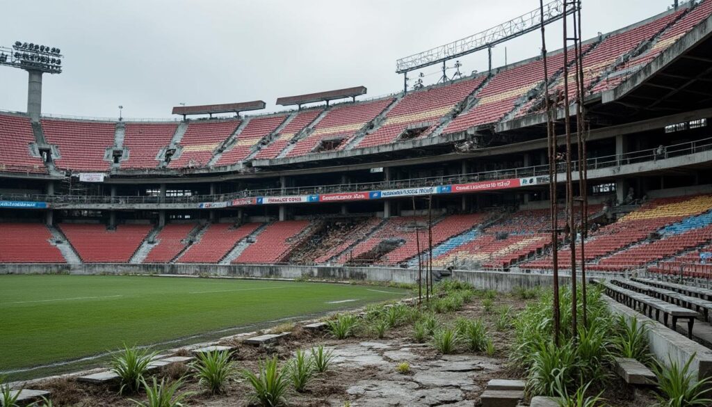 estadio azteca: un icónico templo deportivo que llega incompleto a 100 días del mundial debido a años de mantenimiento insuficiente y desafíos en su preparación.