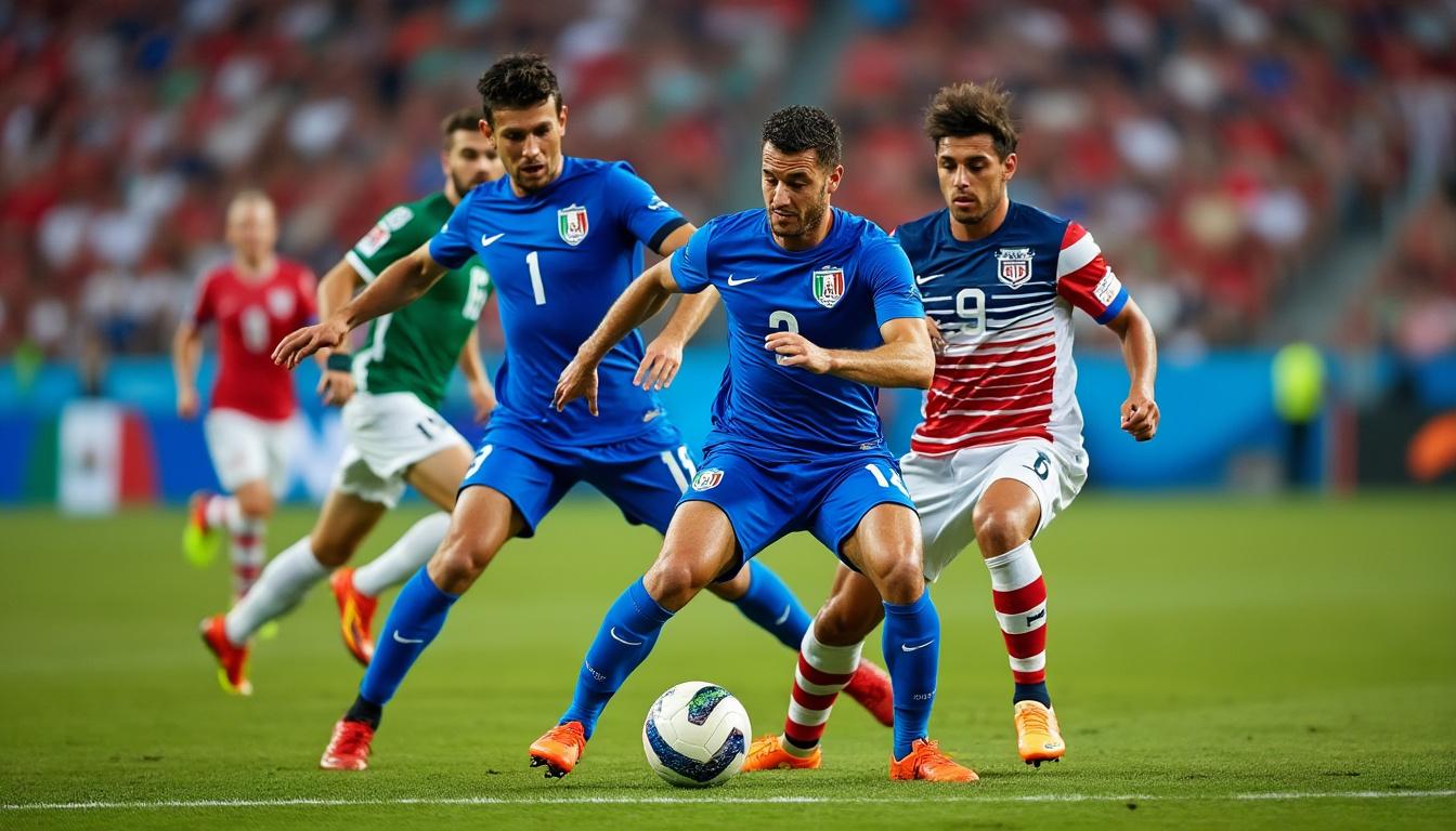 italia domina y continúa presionando a méxico y ee.uu. en el grupo b, mostrando fuerza y determinación en la competencia.