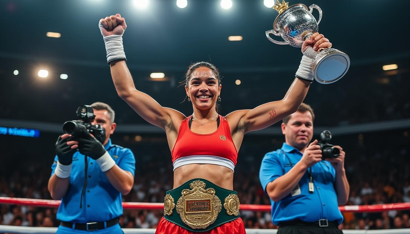 la 'bonita' sánchez se corona campeona mundial interina en la categoría peso mosca, destacando su talento y perseverancia en el boxeo internacional.