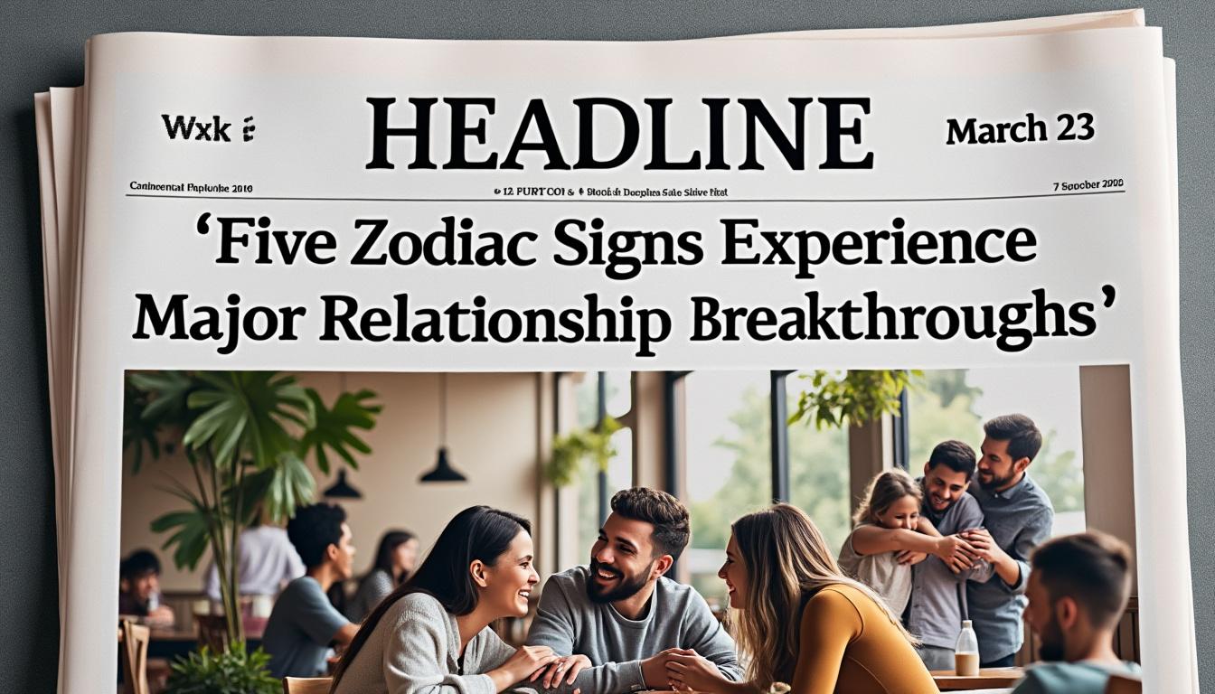 descubre cómo las relaciones de 5 signos del zodiaco mejoran increíblemente esta semana, desde el 23 de marzo. ¡no te pierdas las predicciones astrológicas que transformarán tu vida amorosa y social!