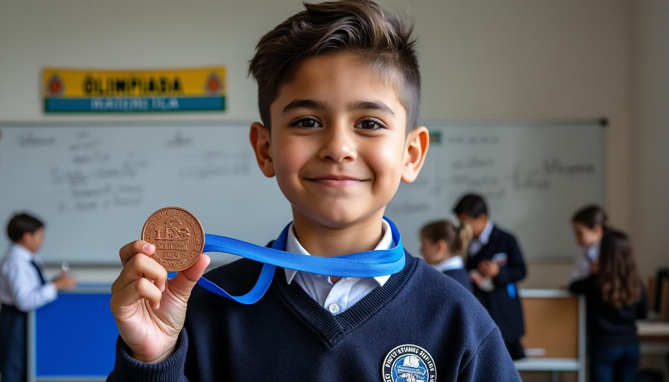 oroel villanúa biescas del ies sancho iii el mayor logra la medalla de bronce en la olimpiada matemática española, destacando su talento y esfuerzo en la competición nacional.