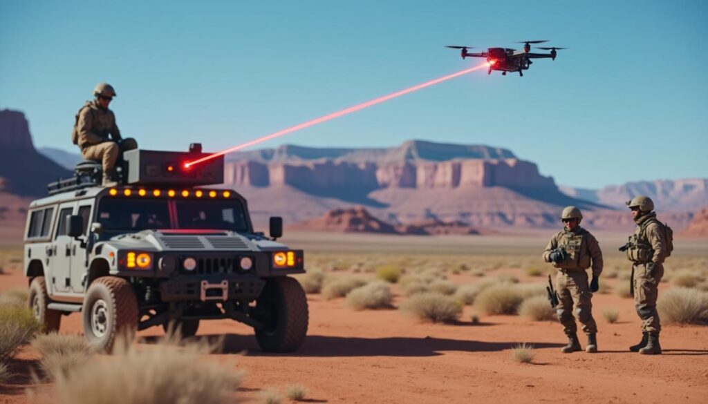 el pentágono y la faa colaboran en nuevo méxico para realizar pruebas con láser destinadas a combatir drones, mejorando la seguridad aérea y la tecnología de defensa.