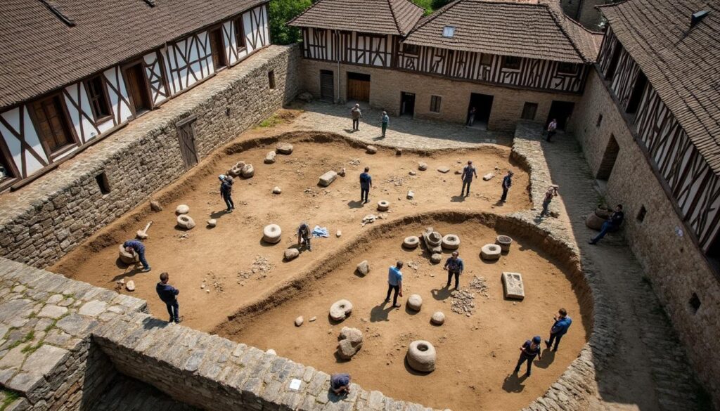 descubre la ciudad medieval perdida en polonia con fosos, plaza central y cientos de artefactos revelados después de siglos de ocultamiento.