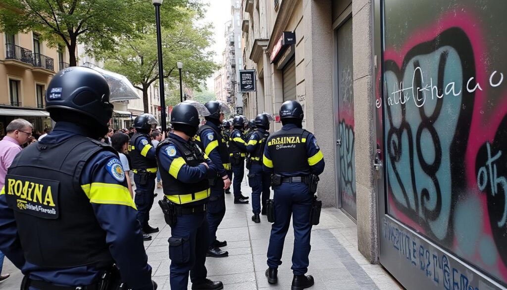el departamento de seguridad condena firmemente las pintadas ofensivas contra la ertzaintza en amurrio, reafirmando su compromiso con el respeto y la convivencia.