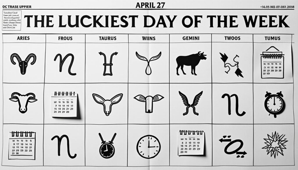 descubre cuál es el día de la semana más afortunado para cada signo zodiacal a partir del 27 de abril y aprovecha al máximo la energía positiva que te espera.