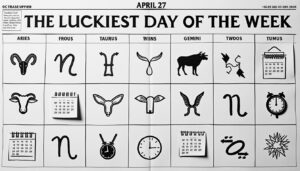 descubre cuál es el día de la semana más afortunado para cada signo zodiacal a partir del 27 de abril y aprovecha al máximo la energía positiva que te espera.
