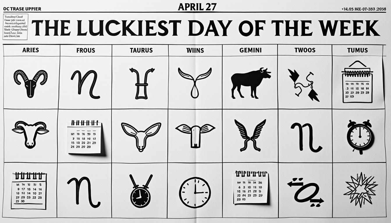 descubre cuál es el día de la semana más afortunado para cada signo zodiacal a partir del 27 de abril y aprovecha al máximo la energía positiva que te espera.