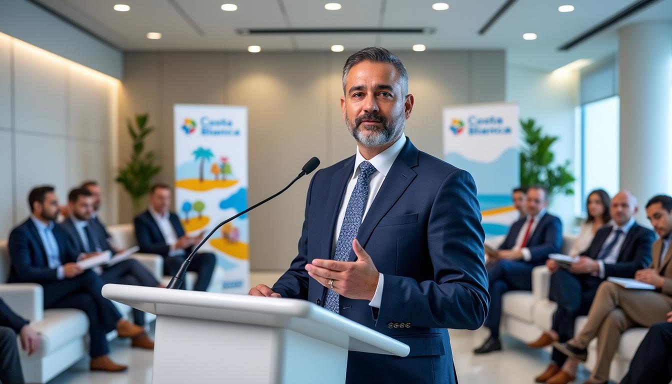 josé fco. mancebo, director del patronato de turismo costa blanca, clausura la asamblea general de la acgcbcv resaltando los principales retos y oportunidades para el sector turístico.