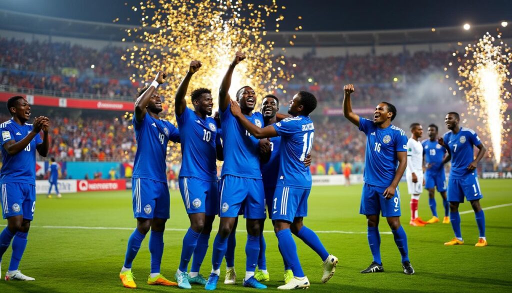 la república dominicana del congo vence a jamaica y asegura su lugar en la copa del mundo, demostrando su habilidad y determinación en el torneo.