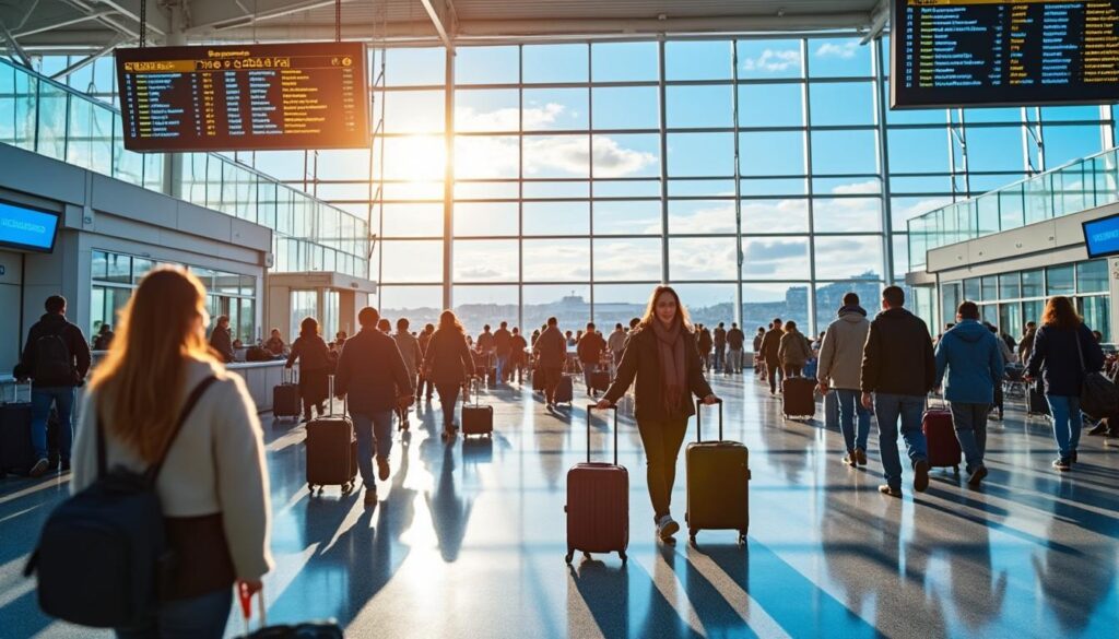 el turismo internacional crece un 11.9 % en marzo, reflejando una recuperación significativa y un aumento en los viajes globales.