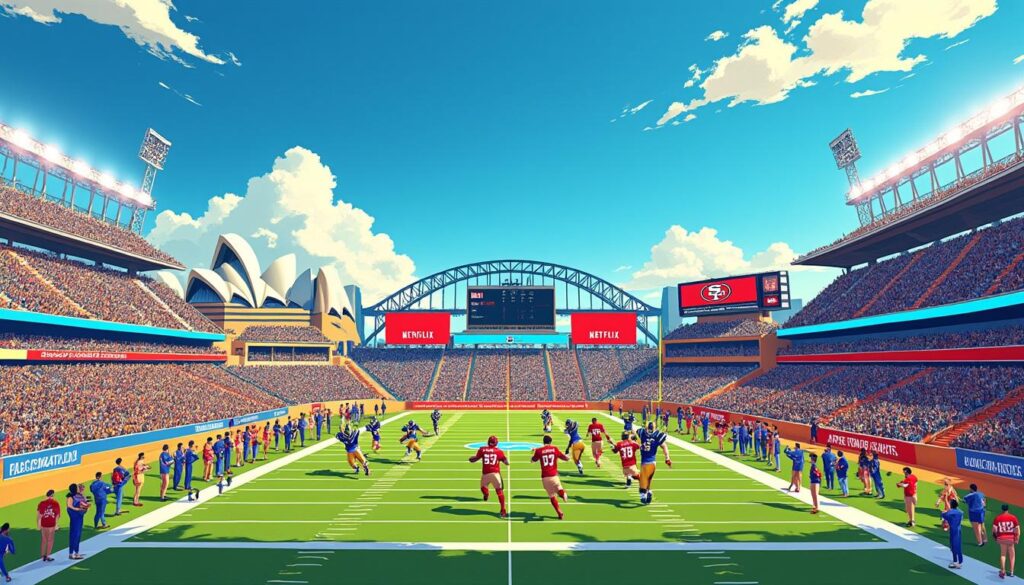 la nfl debuta en netflix con el partido inaugural entre rams y 49ers en australia, llevando la emoción del fútbol americano a una nueva audiencia global.