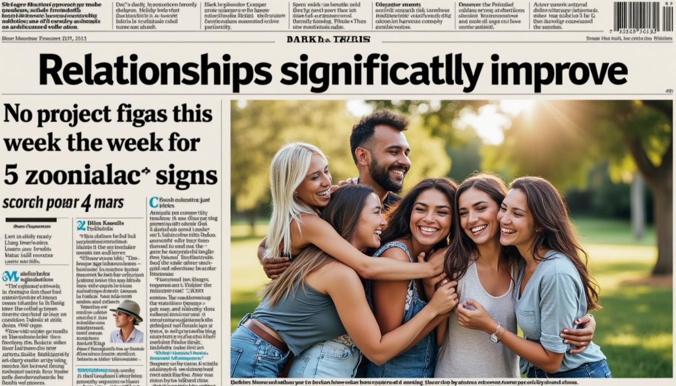 descubre cómo mejoran notablemente las relaciones para 5 signos zodiacales a partir del 4 de mayo. ¡no te pierdas las predicciones astrológicas que cambiarán tu semana!