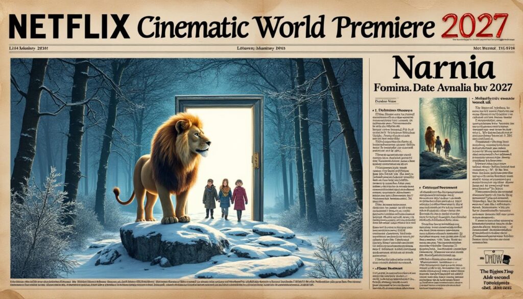 descubre el estreno mundial en cines de 'narnia' en 2027, anunciado por netflix. prepárate para una aventura mágica llena de fantasía y emoción.