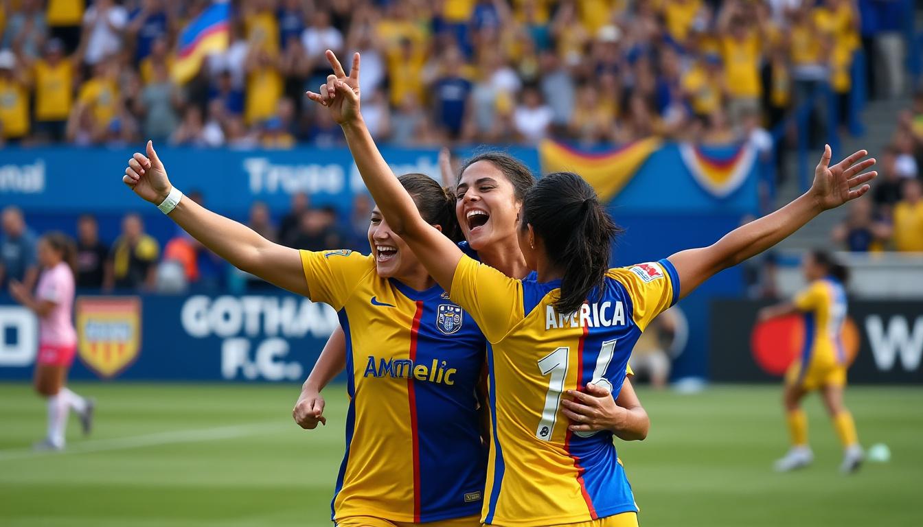 ¡rumbo al doblete! américa vence a gotham fc y se clasifica para la final de la concacaf w champions cup, demostrando su poderío y determinación.