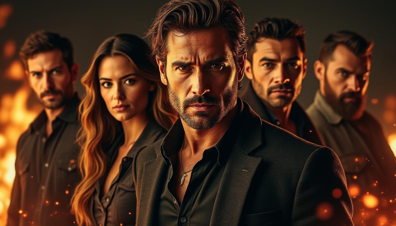 descubre al elenco estelar de 'hombre en llamas', la nueva serie de netflix que promete acción y drama apasionante. ¡no te la pierdas!