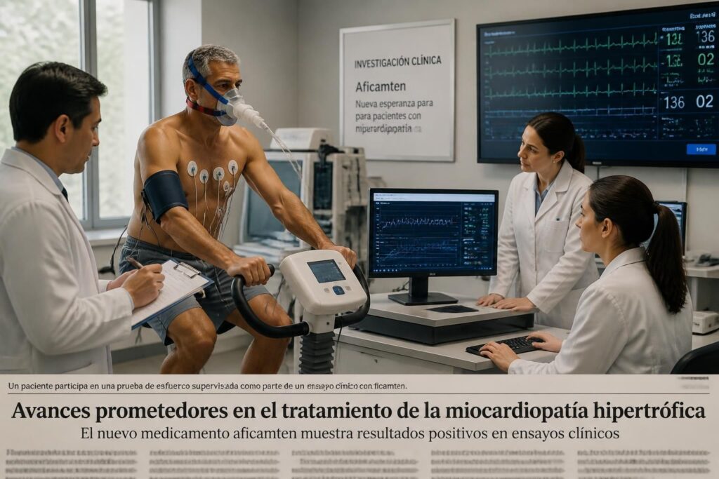 aficamten presenta resultados prometedores en pruebas de ejercicio en pacientes con miocardiopatía hipertrófica, ofreciendo nuevas esperanzas para el tratamiento de esta condición cardíaca.
