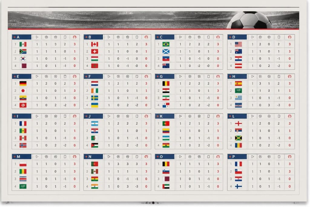 descubre cómo quedaron todos los grupos del mundial 2026 tras la primera jornada y conoce los equipos que lideran la tabla.