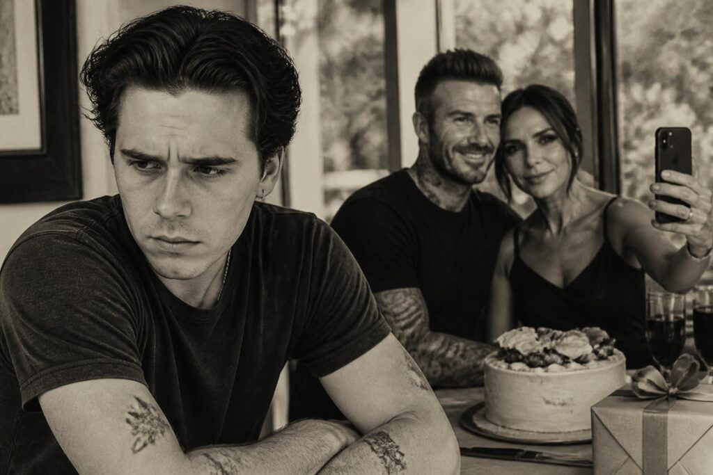 brooklyn beckham se siente molesto por las publicaciones que sus padres, david y victoria beckham, compartieron en el día del padre, generando controversia familiar.